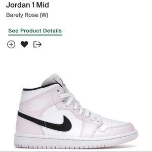 Barely Rose Jordan 1